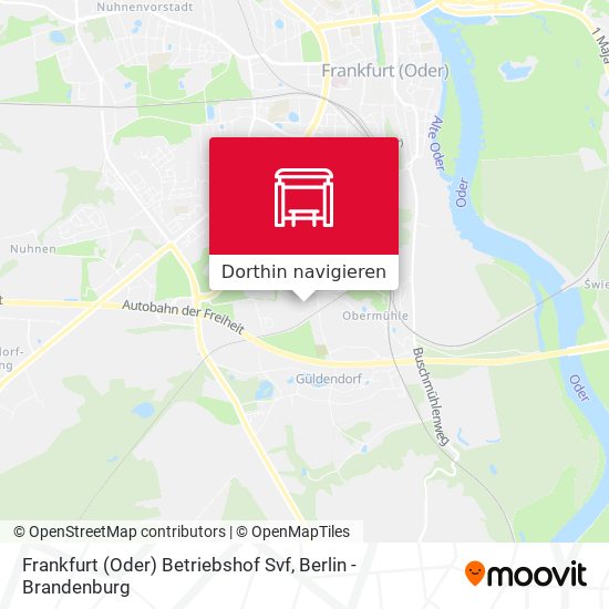 Frankfurt (Oder) Betriebshof Svf Karte