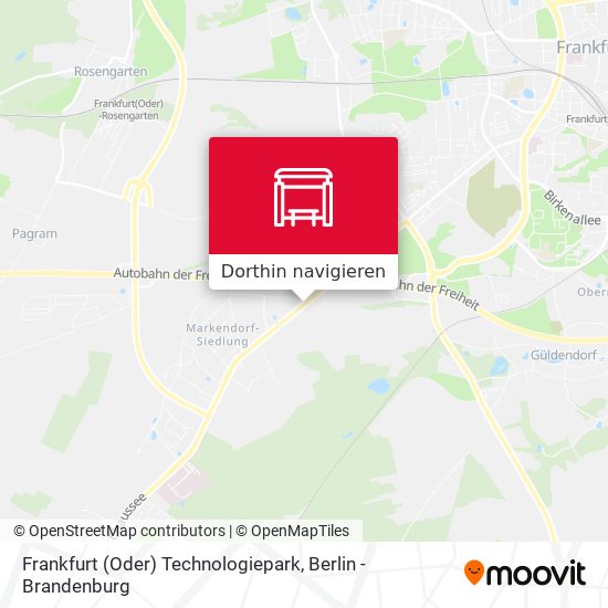 Frankfurt (Oder) Technologiepark Karte