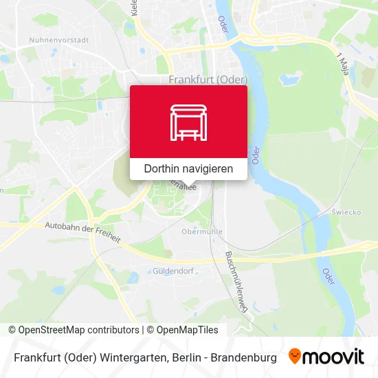 Frankfurt (Oder) Wintergarten Karte