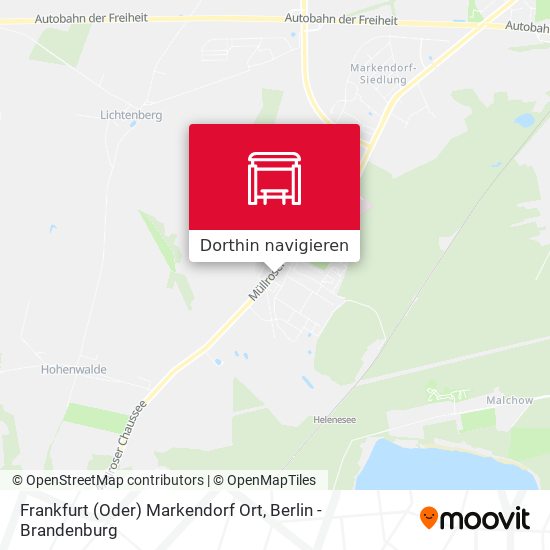 Frankfurt (Oder) Markendorf Ort Karte