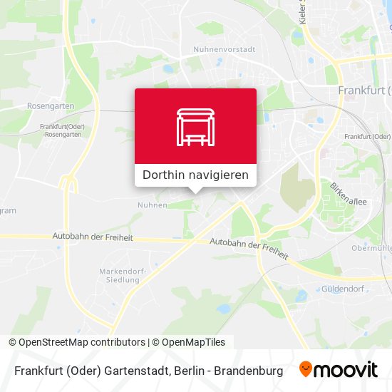 Frankfurt (Oder) Gartenstadt Karte