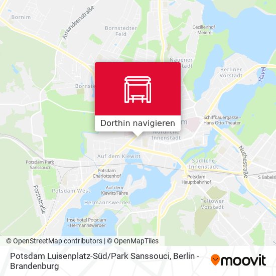 Potsdam Luisenplatz-Süd / Park Sanssouci Karte