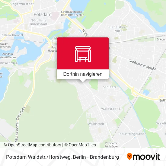 Potsdam Waldstr./Horstweg Karte