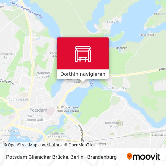 Potsdam Glienicker Brücke Karte