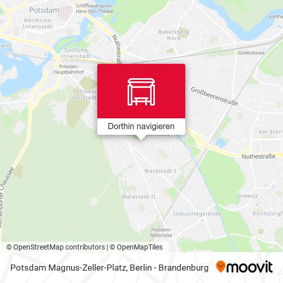 Potsdam Magnus-Zeller-Platz Karte