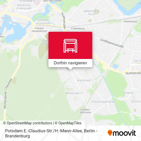 Potsdam E.-Claudius-Str. / H.-Mann-Allee Karte