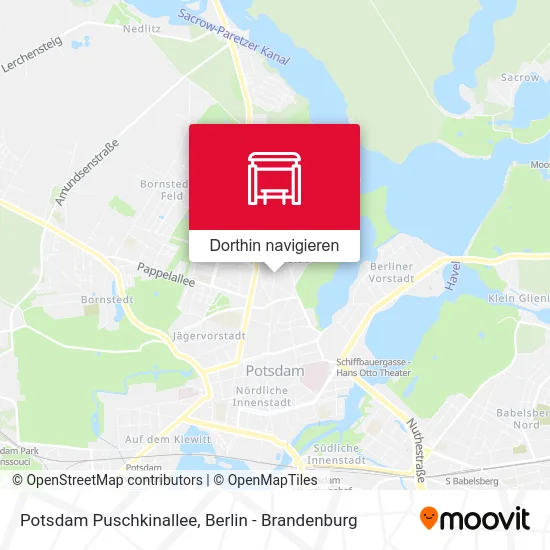 Potsdam Puschkinallee Karte
