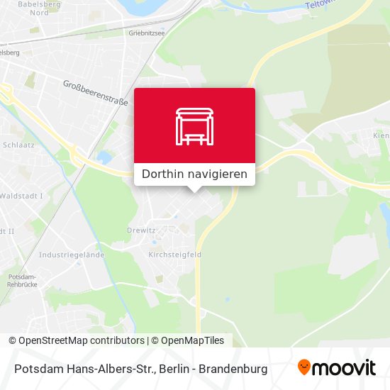 Potsdam Hans-Albers-Str. Karte