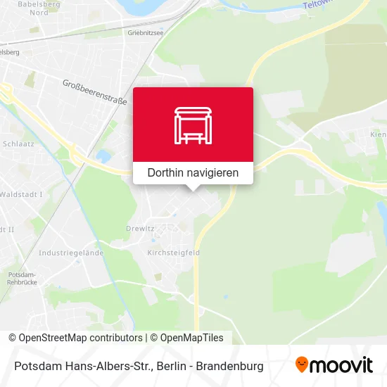 Potsdam Hans-Albers-Str. Karte