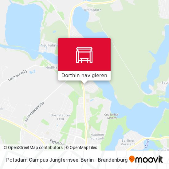 Potsdam Campus Jungfernsee Karte