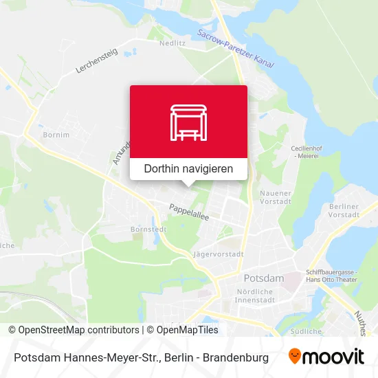 Potsdam Hannes-Meyer-Str. Karte