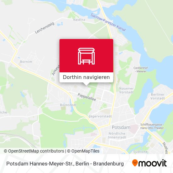 Potsdam Hannes-Meyer-Str. Karte