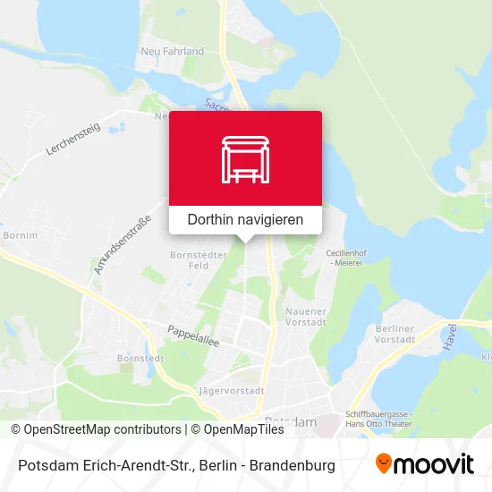 Potsdam Erich-Arendt-Str. Karte