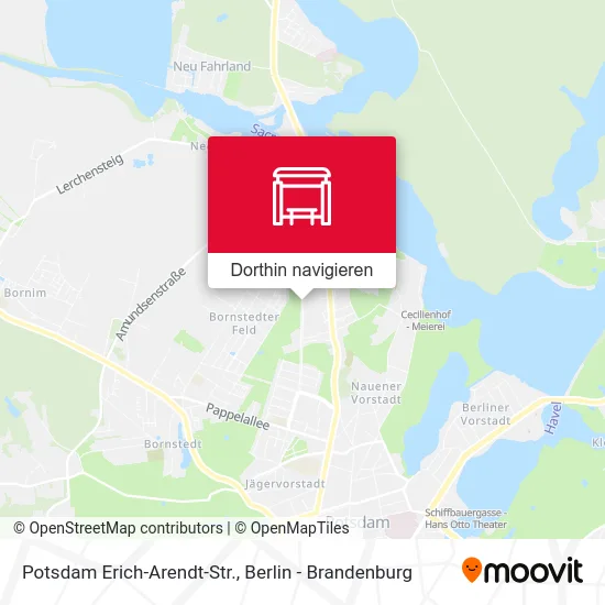 Potsdam Erich-Arendt-Str. Karte