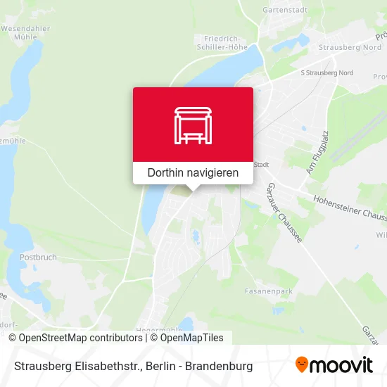 Strausberg Elisabethstr. Karte