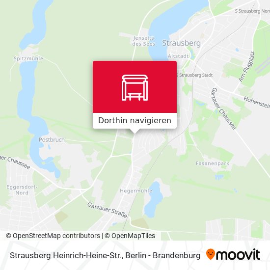 Strausberg Heinrich-Heine-Str. Karte