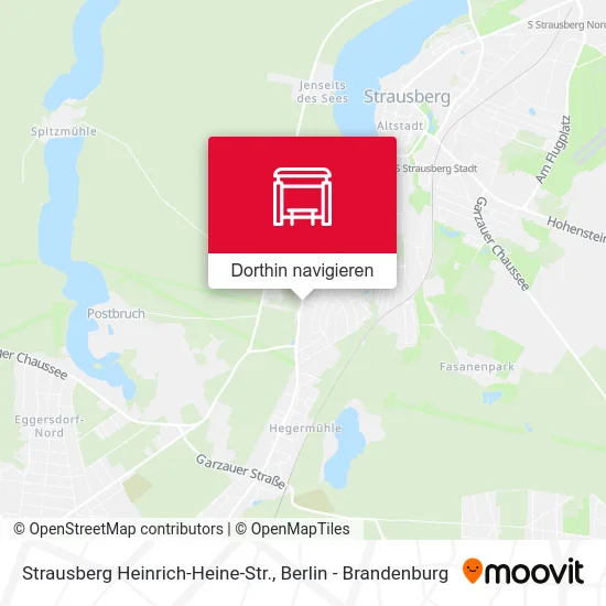 Strausberg Heinrich-Heine-Str. Karte
