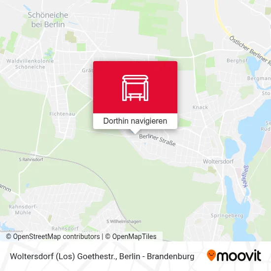 Woltersdorf (Los) Goethestr. Karte