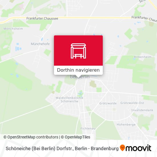 Schöneiche (Bei Berlin) Dorfstr. Karte