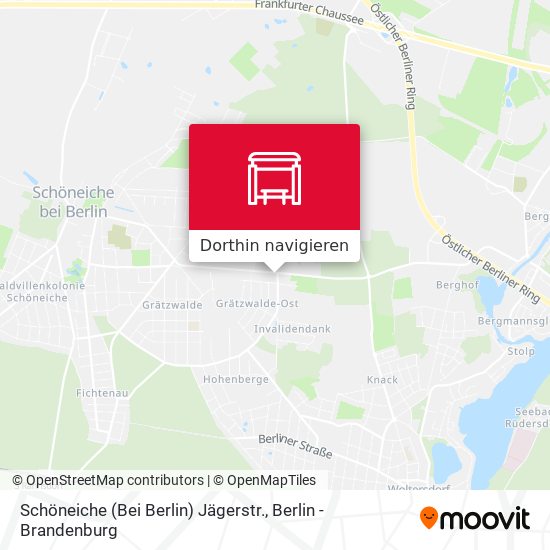 Schöneiche (Bei Berlin) Jägerstr. Karte