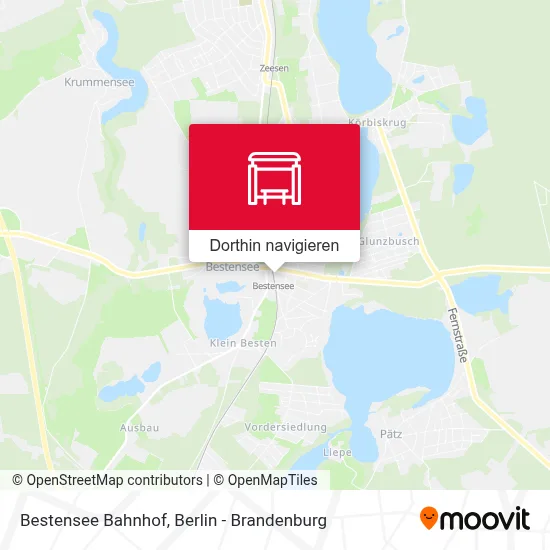 Bestensee Bahnhof Karte
