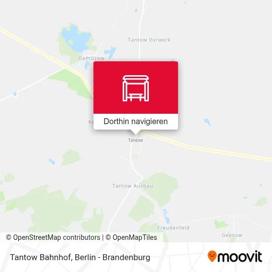 Tantow Bahnhof Karte