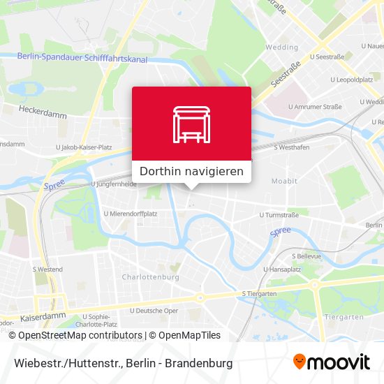 Wiebestr./Huttenstr. Karte