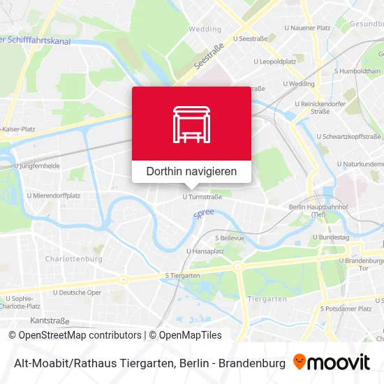 Alt-Moabit/Rathaus Tiergarten Karte