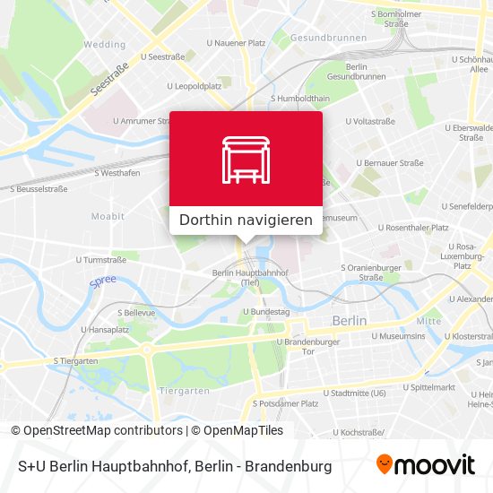 S+U Berlin Hauptbahnhof Karte