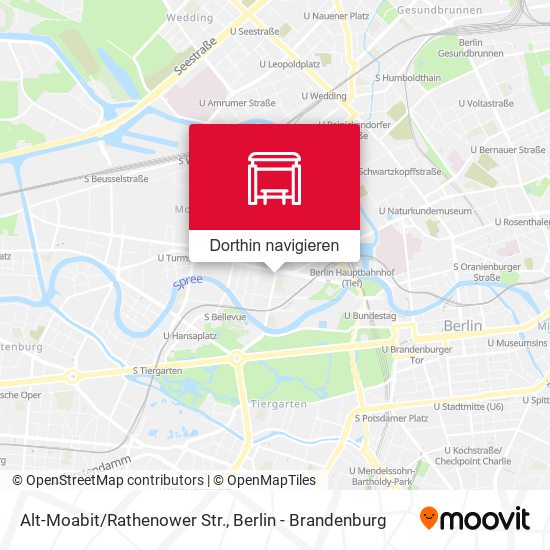 Alt-Moabit/Rathenower Str. Karte