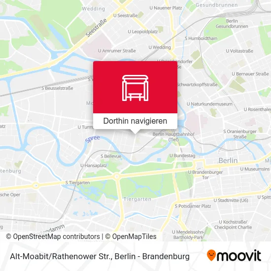 Alt-Moabit/Rathenower Str. Karte