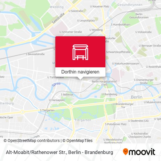 Alt-Moabit/Rathenower Str. Karte