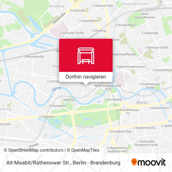 Alt-Moabit/Rathenower Str. Karte