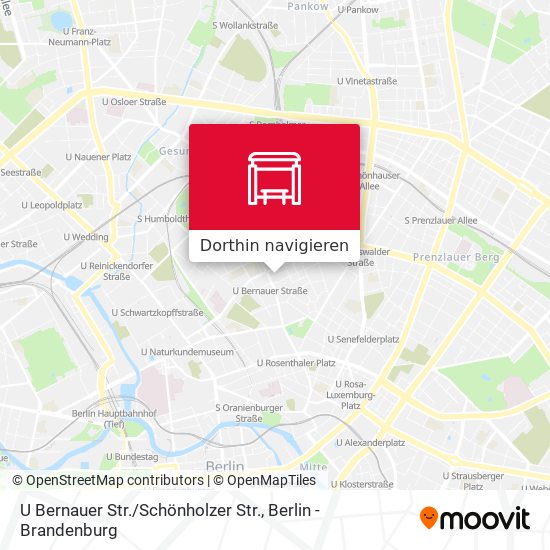 U Bernauer Str. / Schönholzer Str. Karte