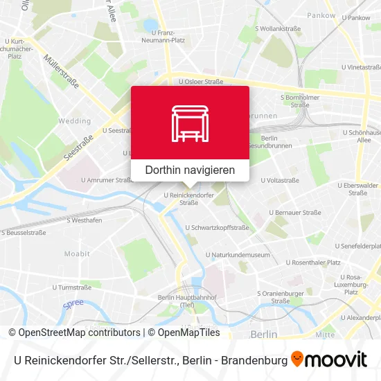 U Reinickendorfer Str. / Sellerstr. Karte