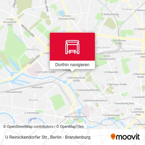 U Reinickendorfer Str. Karte