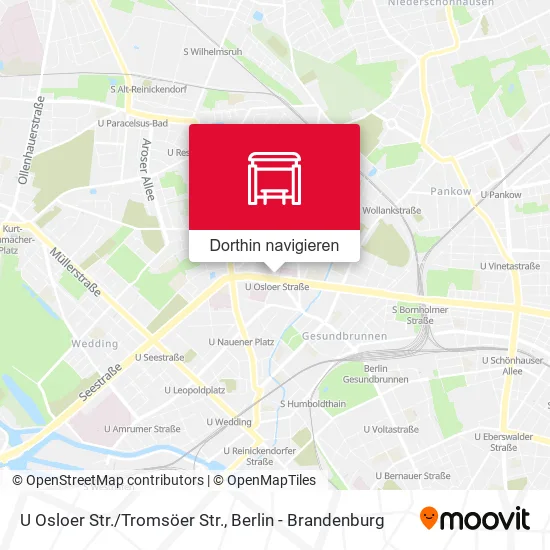 U Osloer Str./Tromsöer Str. Karte