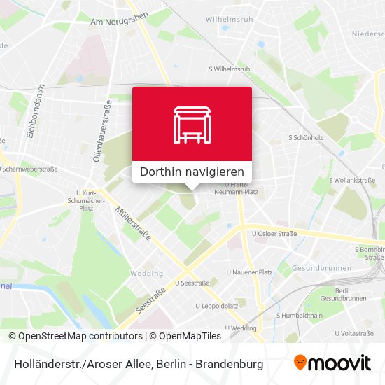 Holländerstr./Aroser Allee Karte