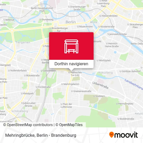 Mehringbrücke Karte