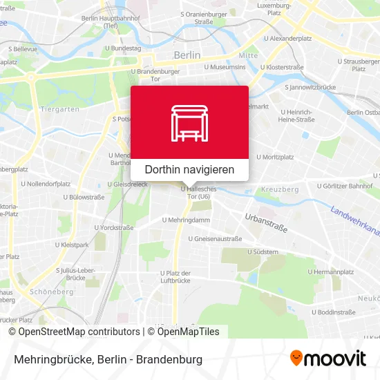 Mehringbrücke Karte