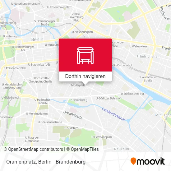 Oranienplatz Karte