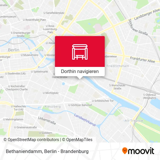 Bethaniendamm Karte