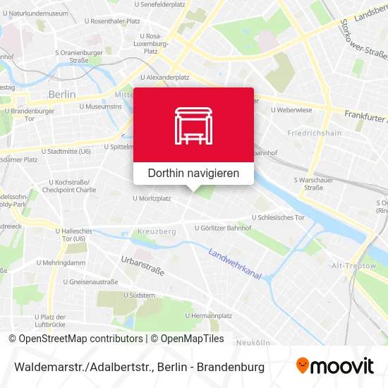 Waldemarstr./Adalbertstr. Karte