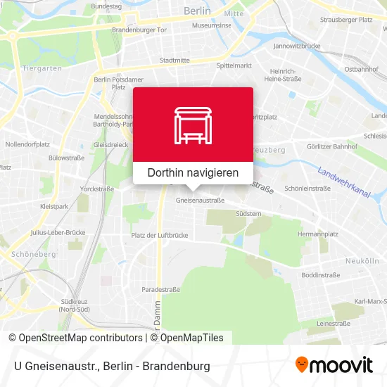 U Gneisenaustr. Karte