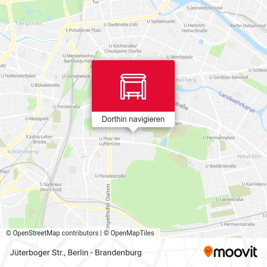 Jüterboger Str. Karte