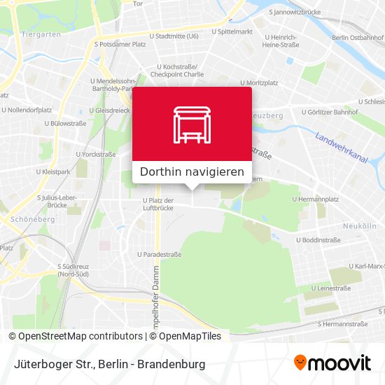 Jüterboger Str. Karte