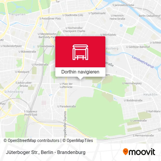 Jüterboger Str. Karte