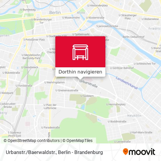 Urbanstr./Baerwaldstr. Karte