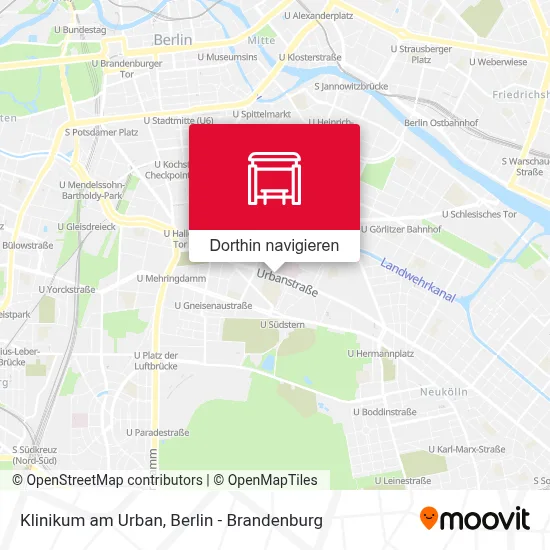 Klinikum am Urban Karte