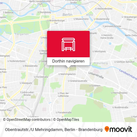Obentrautstr./U Mehringdamm Karte
